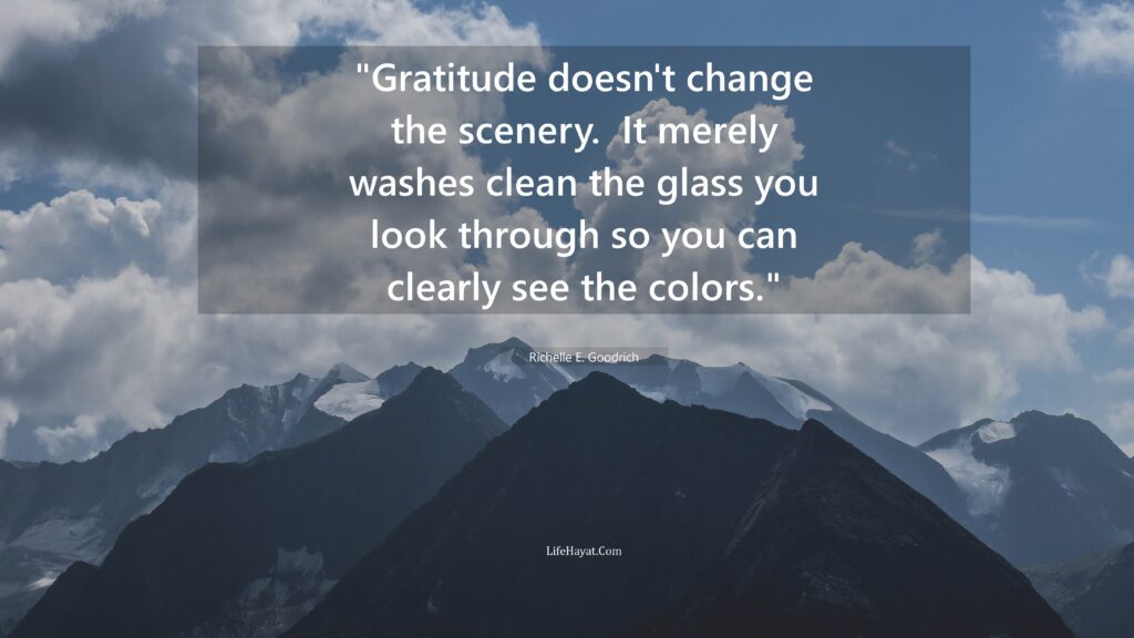 On gratitude