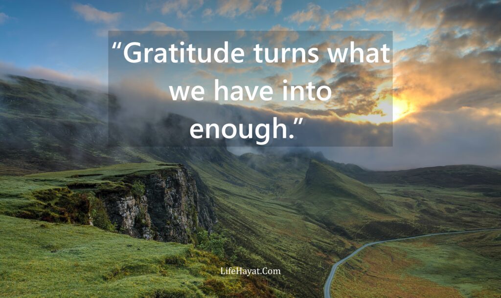 On gratitude