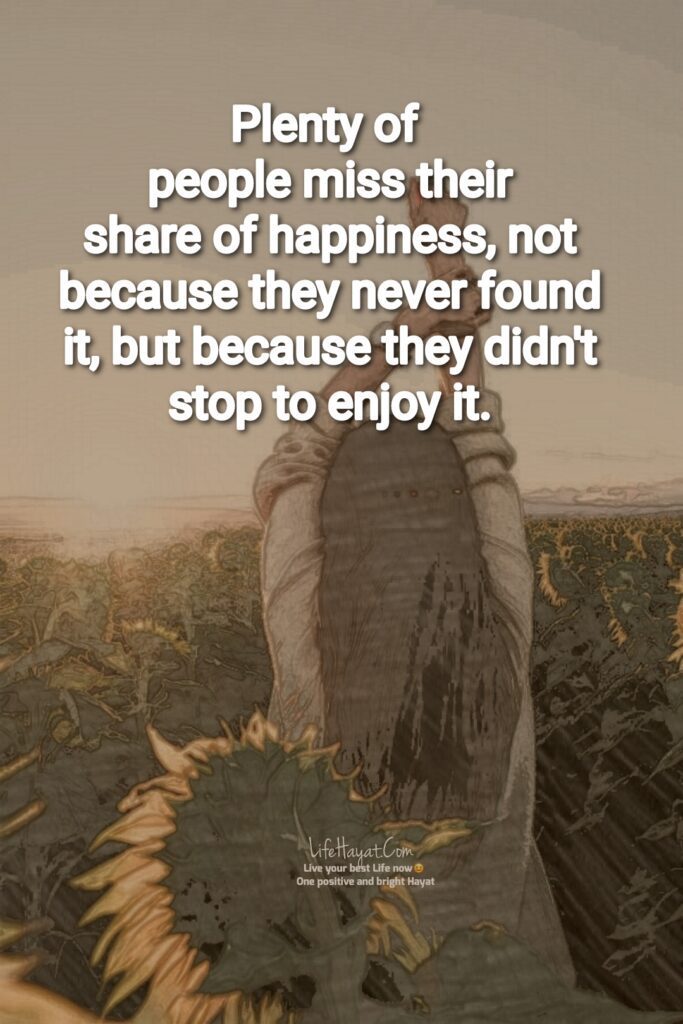 The best way to be happy