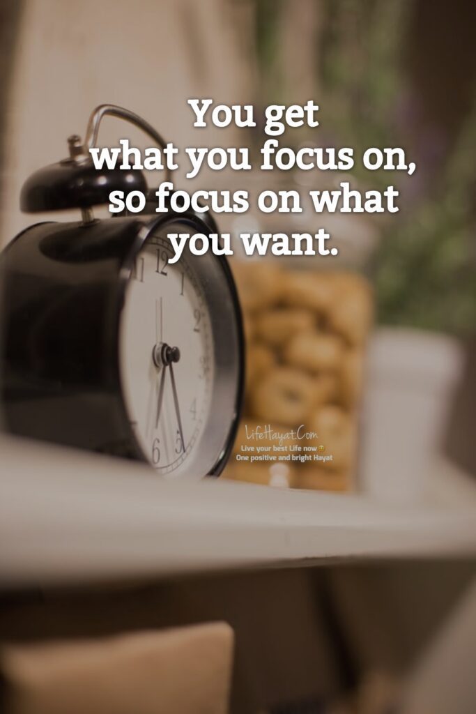 focus on what you want