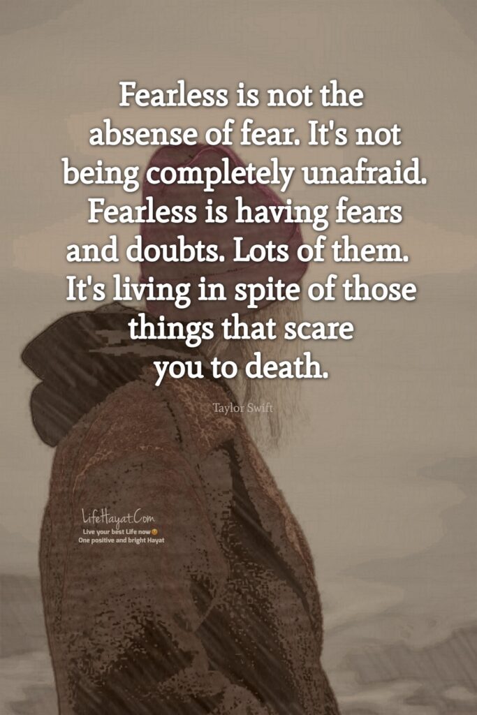 Absense of fear