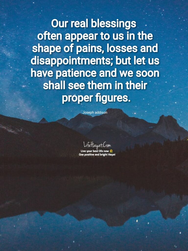 Have patience 