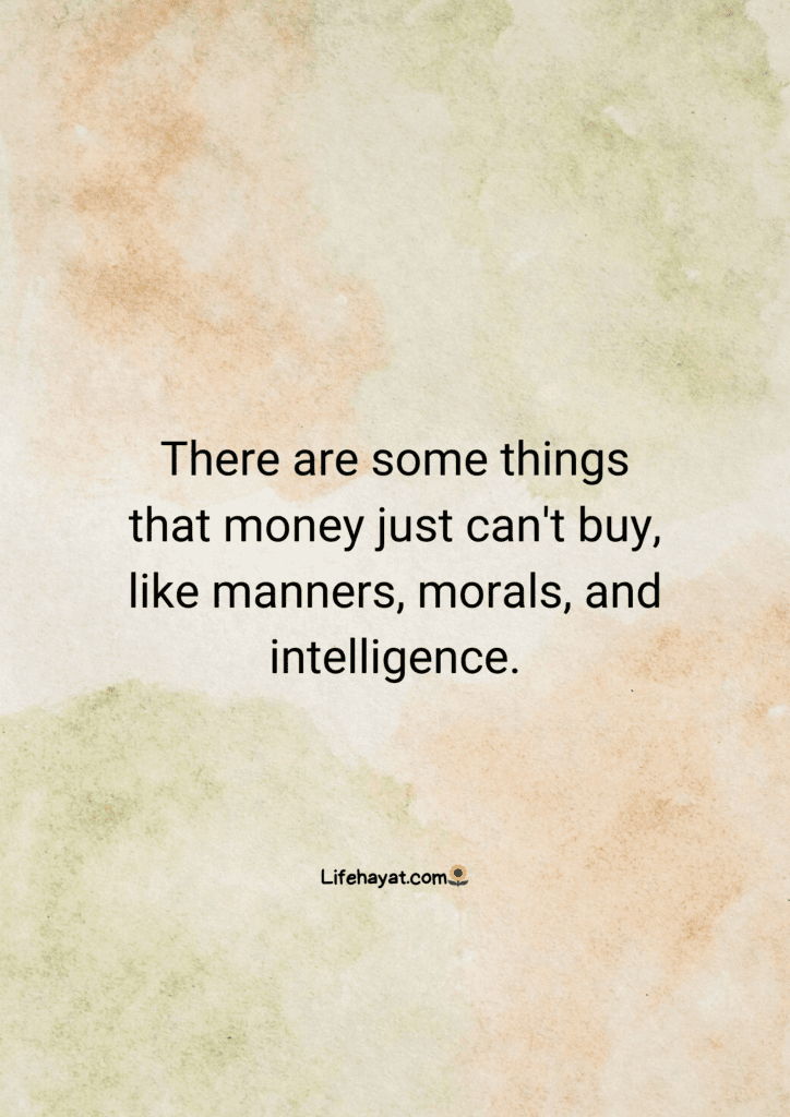 things money can't buy