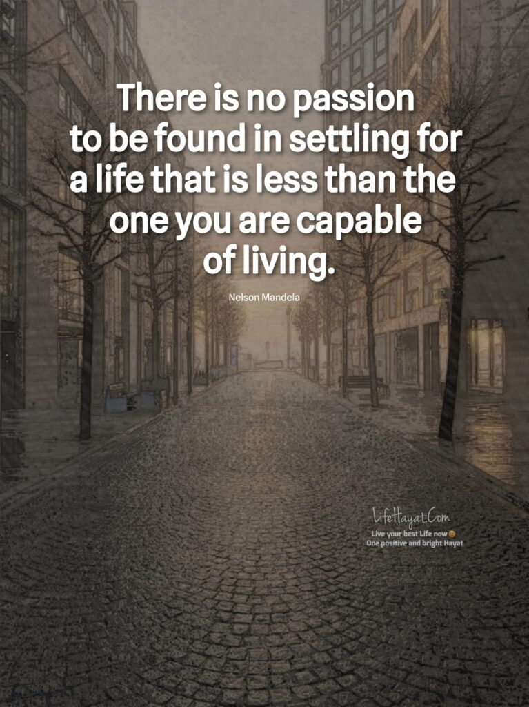 Don't settle