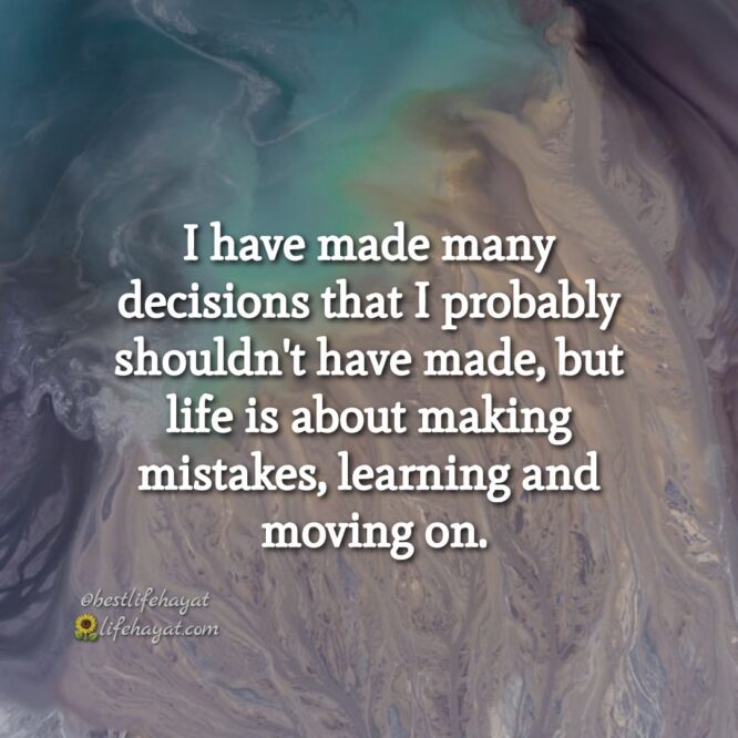 Making Mistakes, Learning, And Moving On