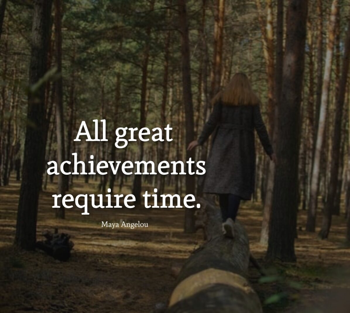 Great-achievements-require-time