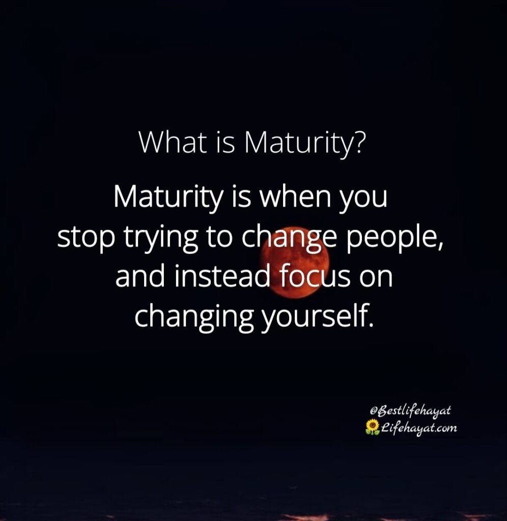 What is Maturity?